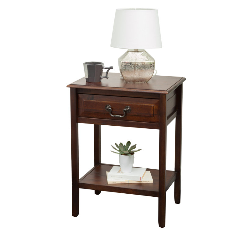 August Grove Zara Acacia Wood End Table & Reviews Wayfair